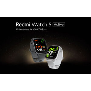 ساعت هوشمند شیائومی مدل Redmi Watch 5 Active شمارش ضربان قلب، سنسور سنجش اکسیژن خون، 140 حالت ورزشی، بند پلاستیکی